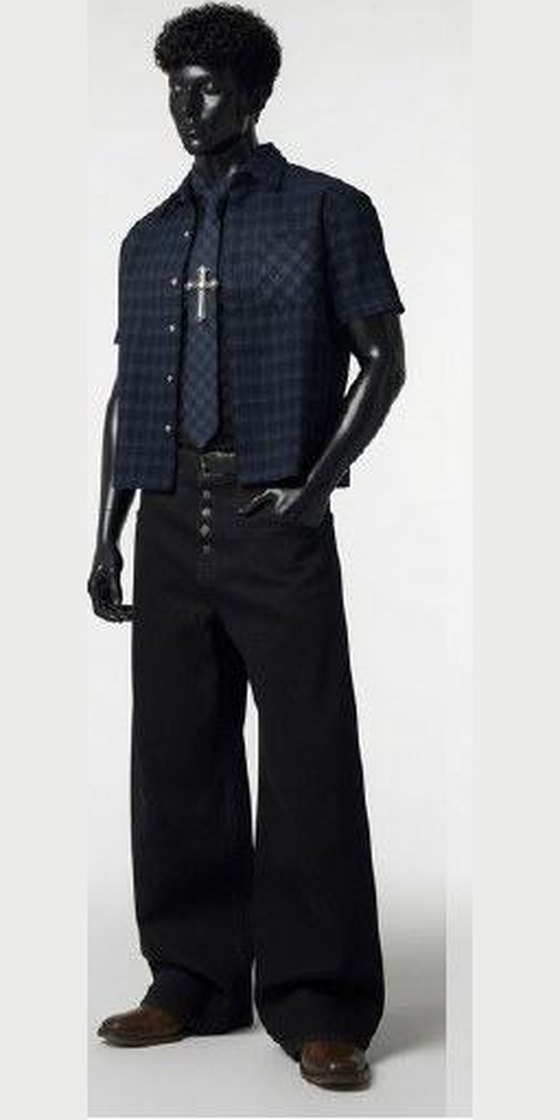 Cropped plaid short sleeve with the Truth tie